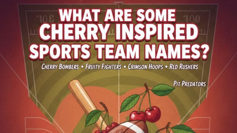 What Are Some Cherry Inspired Sports Team Names?
