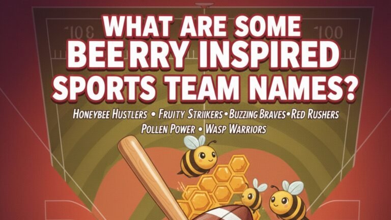 Bee Inspired Sports Team Names