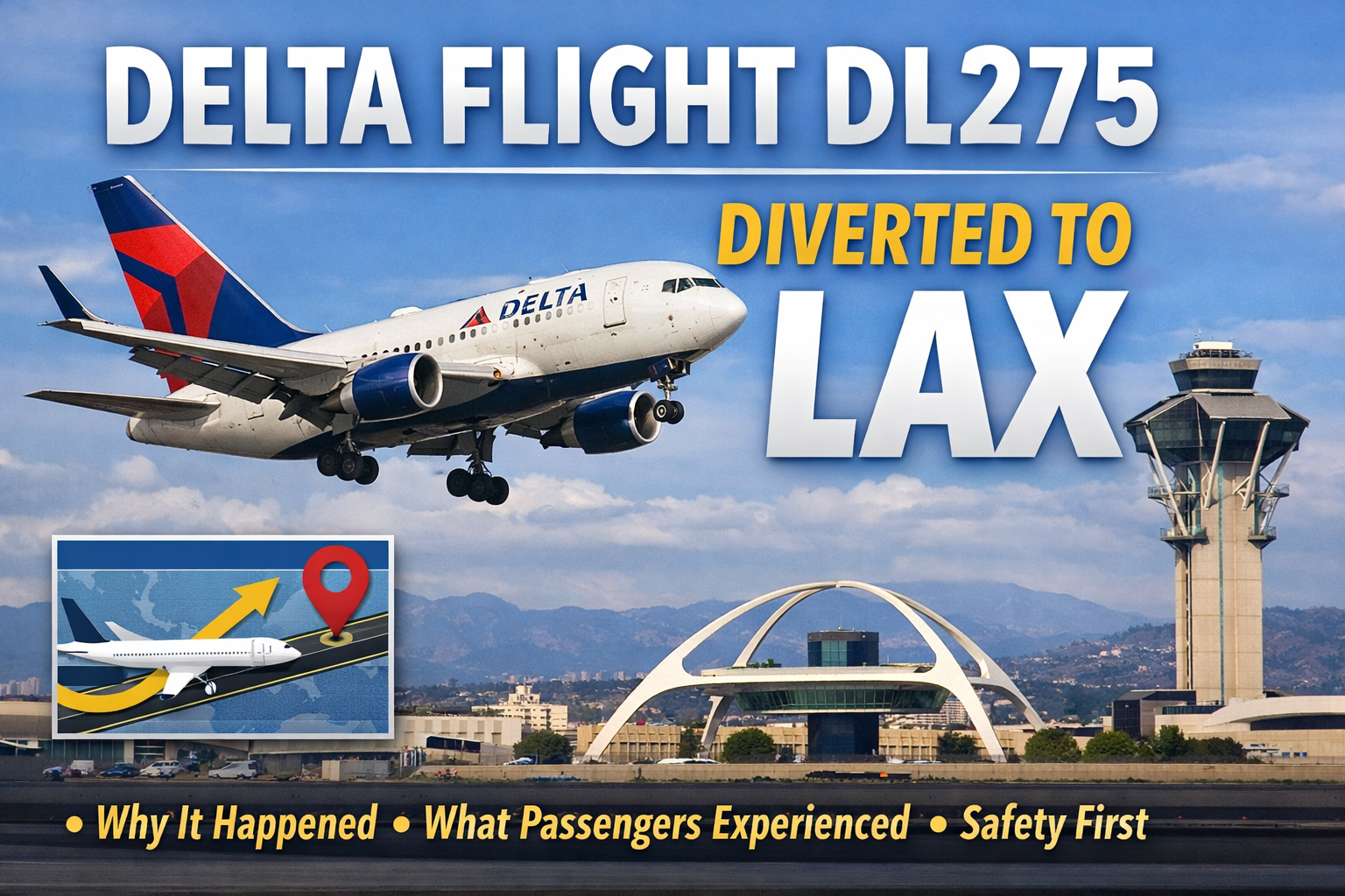 Delta Flight DL275 Diverted LAX
