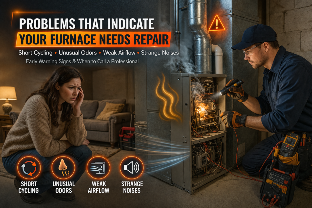 Problems That Indicate Your Furnace Needs To Be Repaired