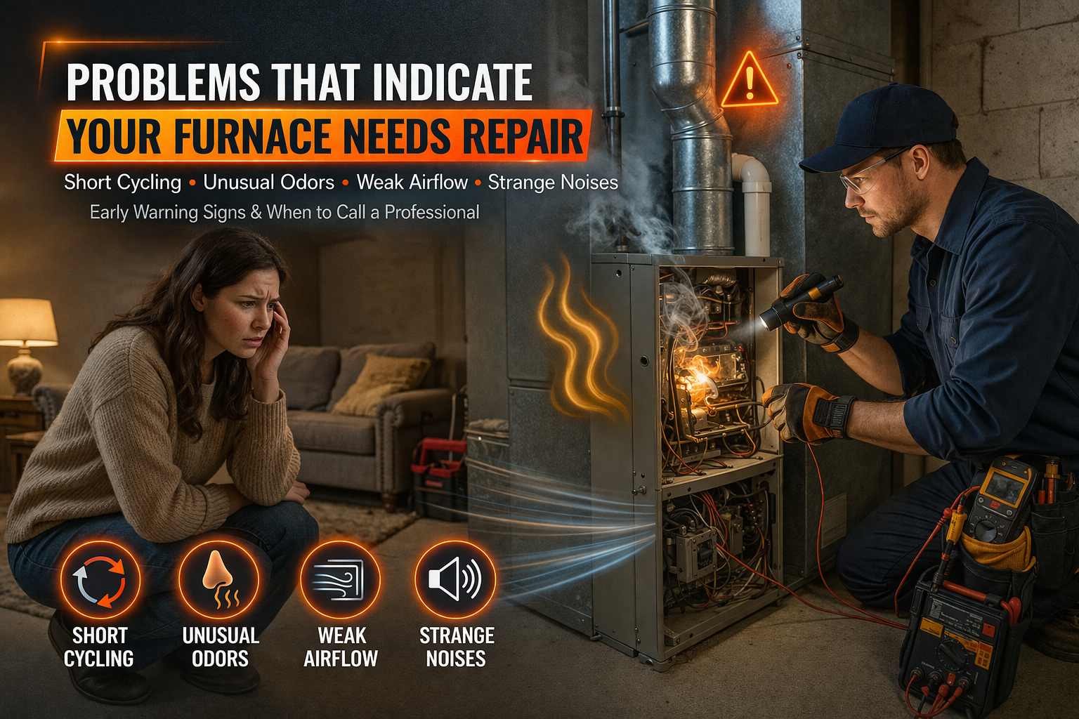 Problems That Indicate Your Furnace Needs To Be Repaired