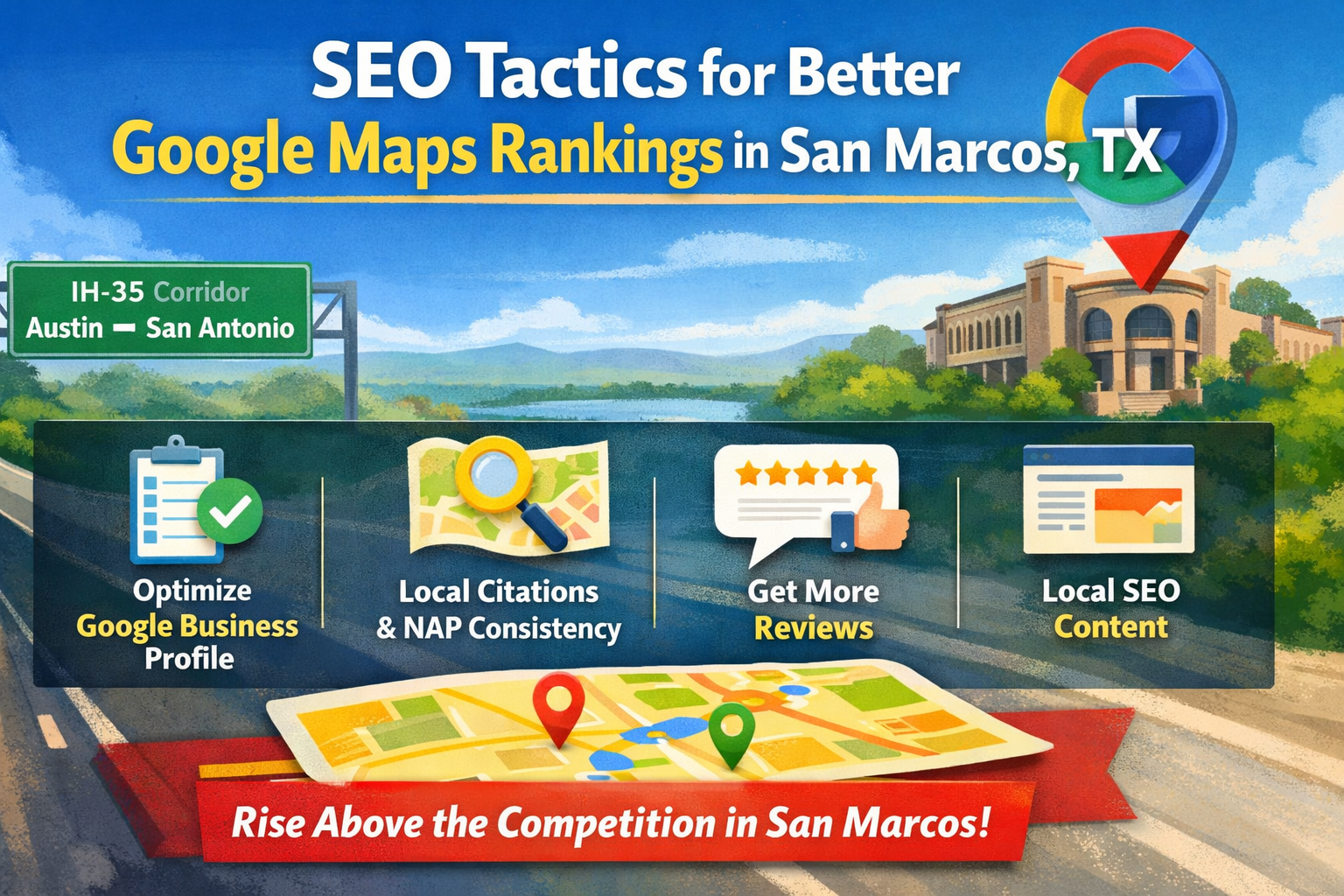 What SEO Tactics Actually Help With Google Maps Rankings in San Marcos, TX?