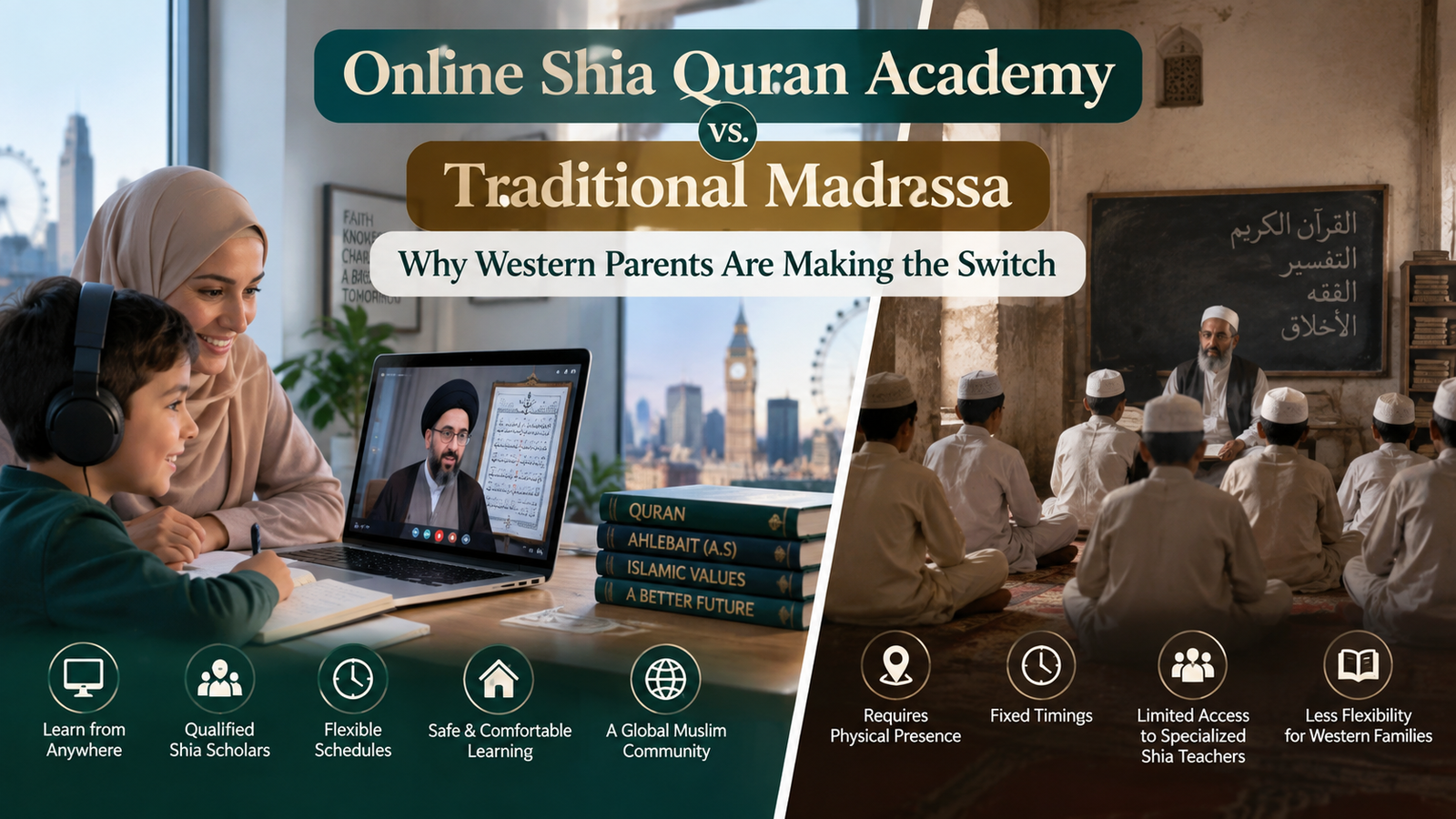 Online Shia Quran Academy vs. Traditional Madrassa